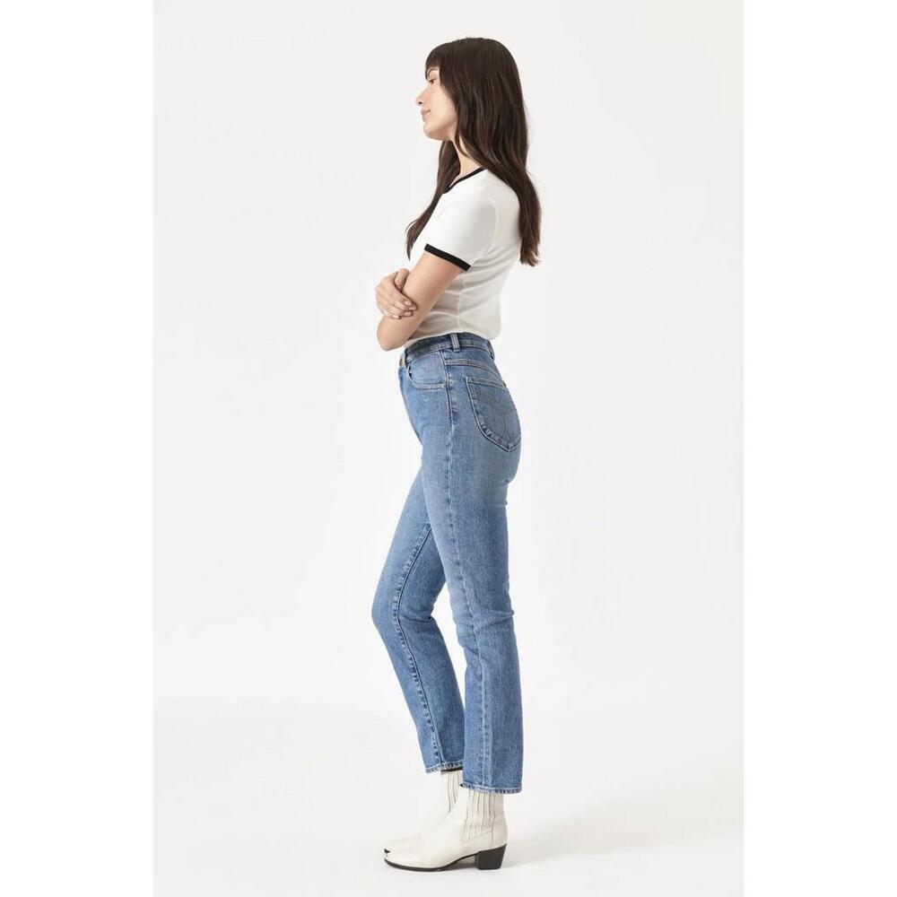 ROLLA'S Light Blue High-Rise Straight Jeans
